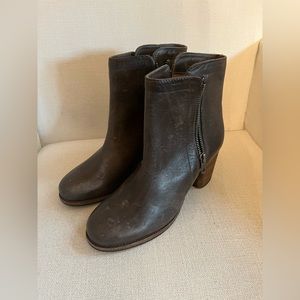 FRYE Addie Double Zip Leather Boots